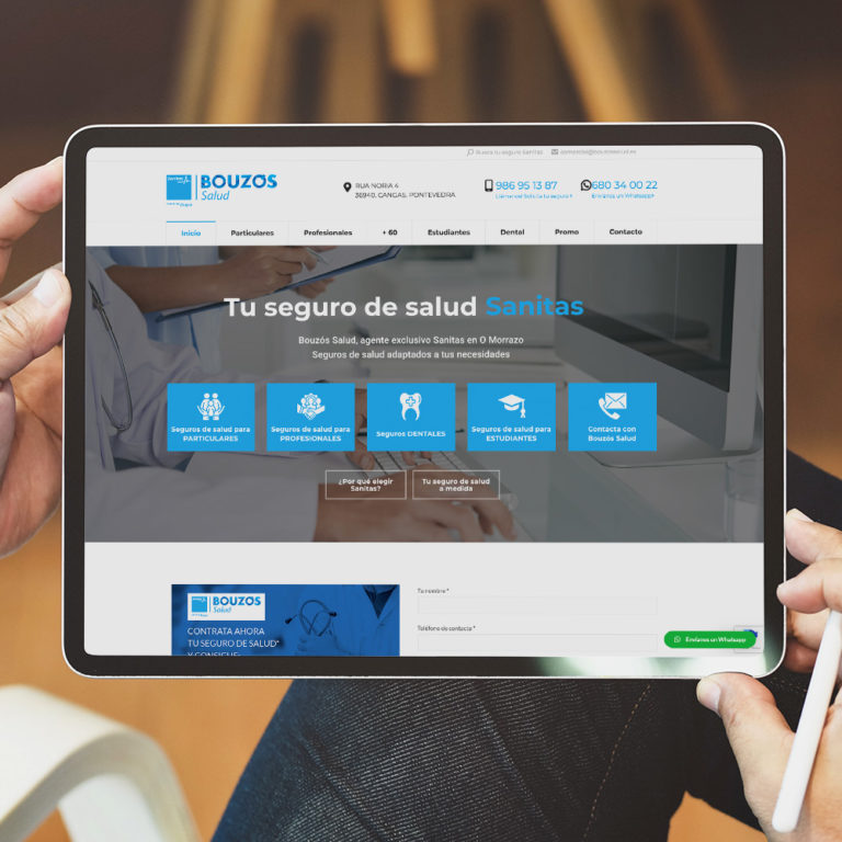 Bouzós Salud - Diseño de páginas web en Santander
