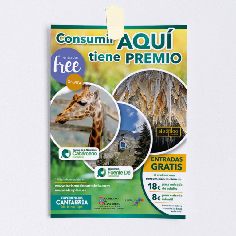 Diseño de carteles en Cantabria - Cantur entradas gratis