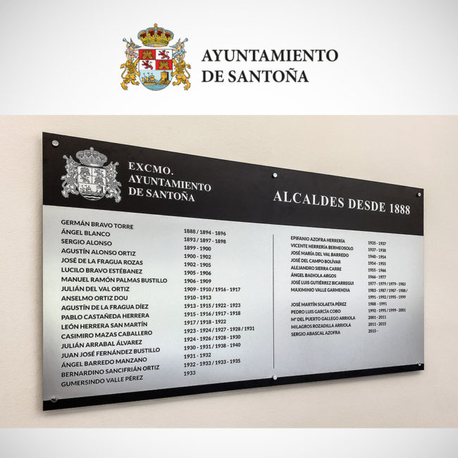 Diseño de placas en dibond en Cantabria