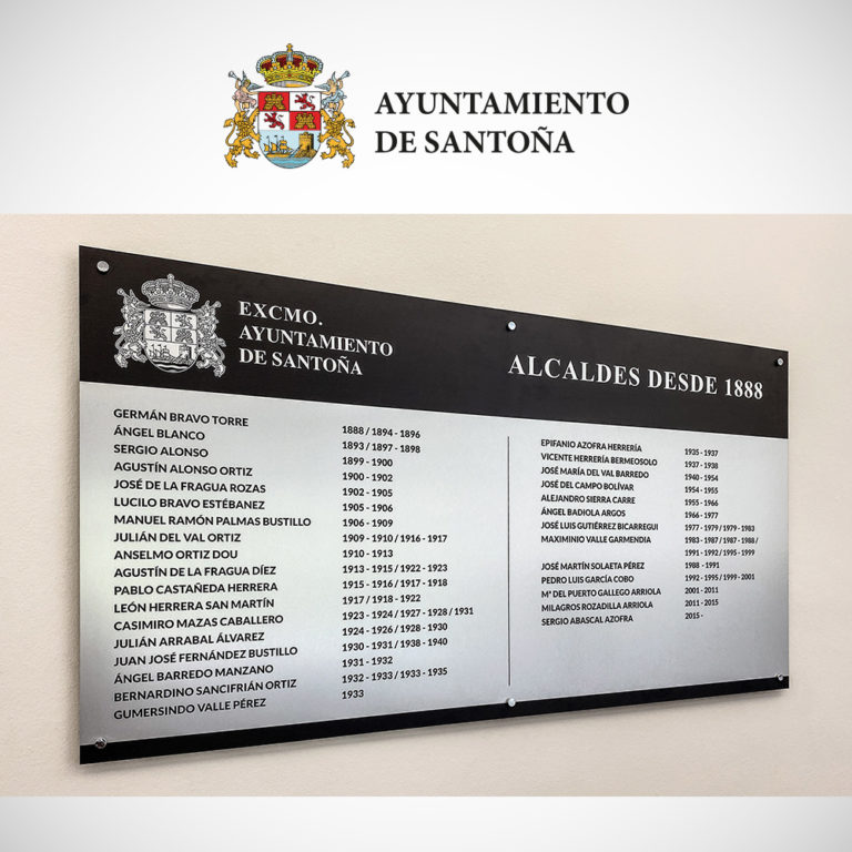 Diseño de placas en dibond en Cantabria