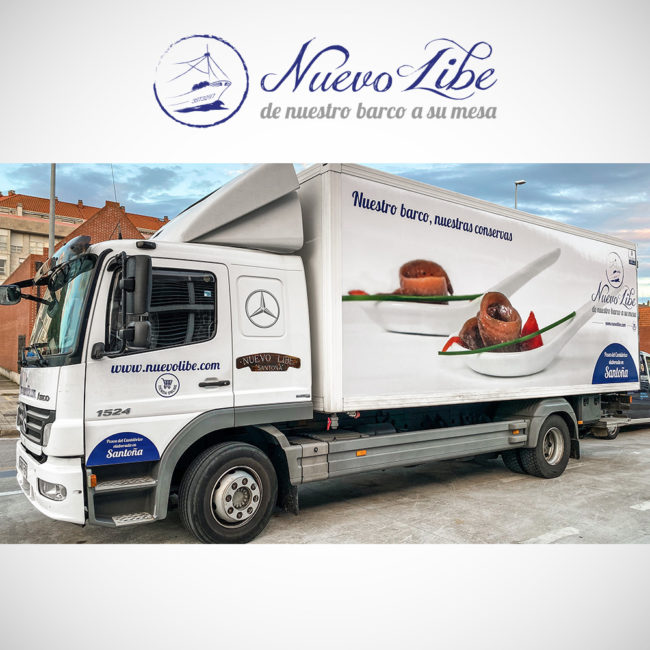 Rotulación de camión frigorífico en Cantabria