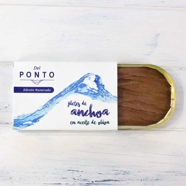 Diseño packaging estuche alimentación anchoa